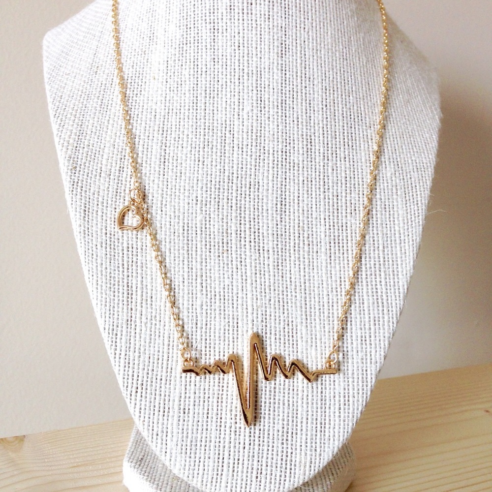 Heartbeat Pendant Necklace - Picture 2 of 2